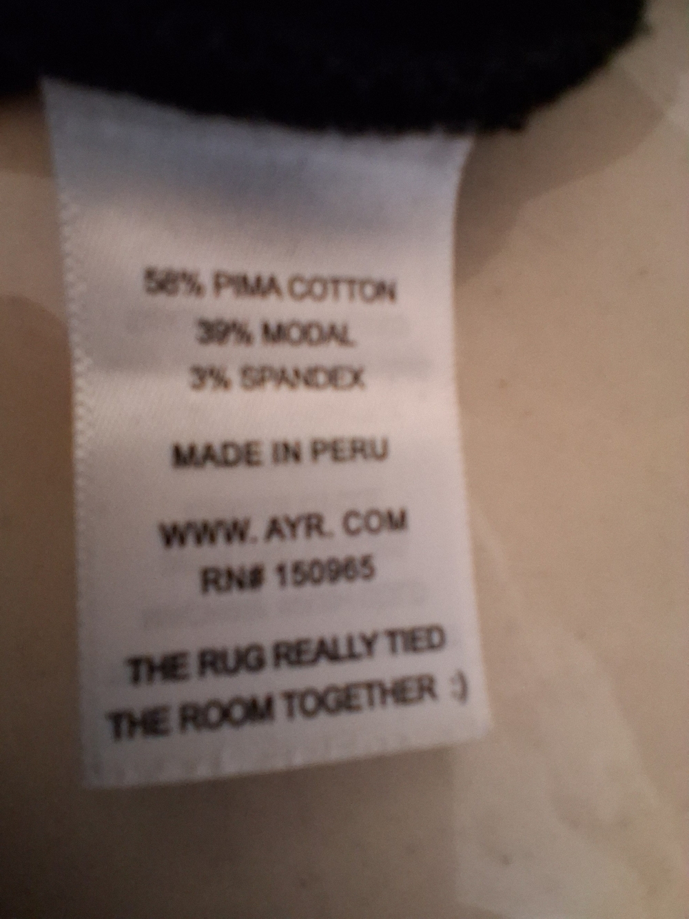 AYR The High Hope Relaxed Fit Pull On Cropped Stretch Pants Sz M Black - Picture 5 of 7